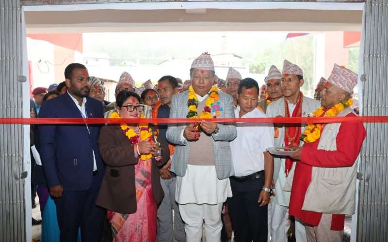 दिप्रुङ चुइचुम्मा गाउँपालिकाको नवनिर्मित प्रशासकीय भवन उद्घाटन